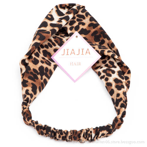 JIAJIA Women Colorful Twisted Knotted Head Wrap Elastic Turban Headband for Wig and Hair Style